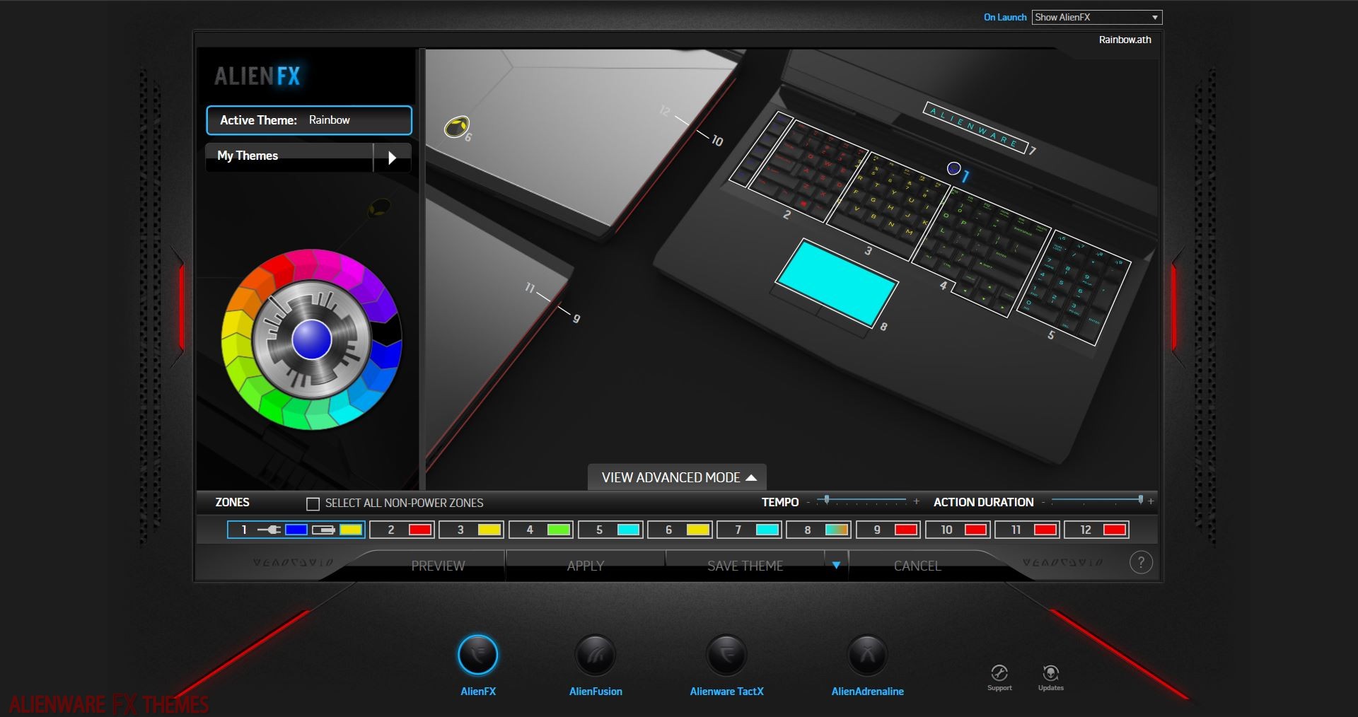 Rainbow by Mike Alienware 17 R4 Theme